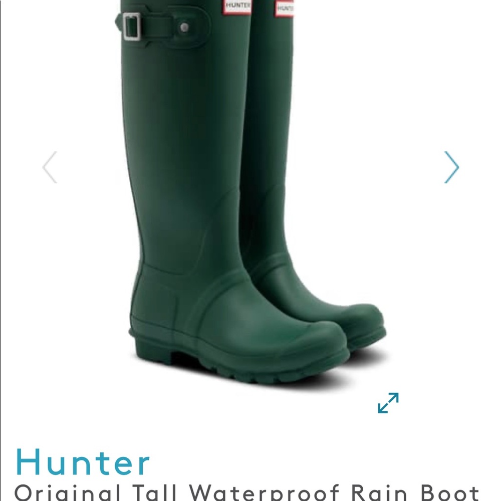 Hunter classic green original tall rain boots